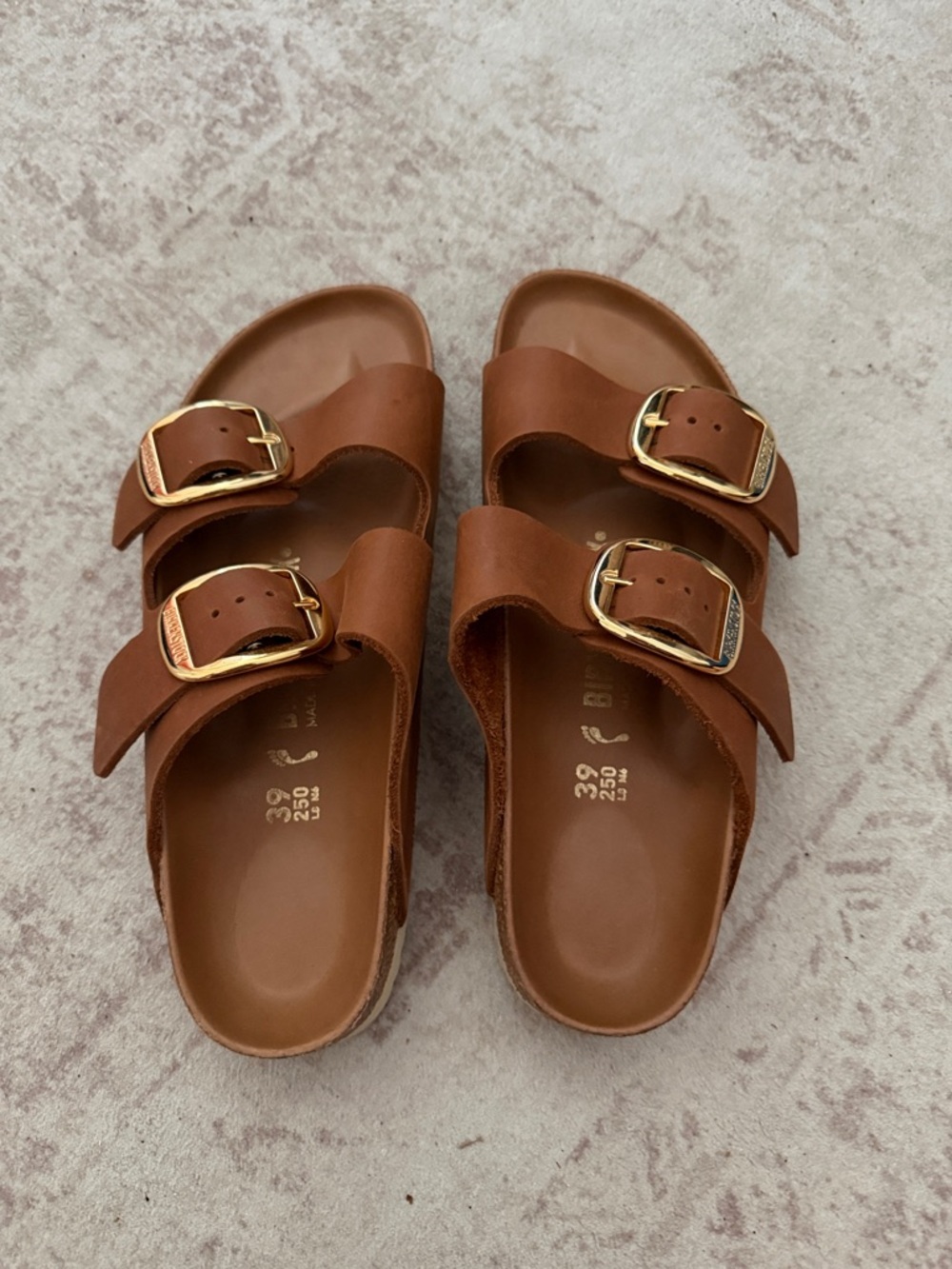 Brown leather strap Birkenstocks